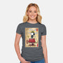 Beagle Samurai In Japan-Womens-Fitted-Tee-DrMonekers