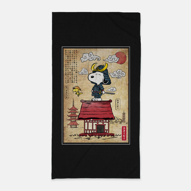 Beagle Samurai In Japan-None-Beach-Towel-DrMonekers