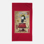 Beagle Samurai In Japan-None-Beach-Towel-DrMonekers