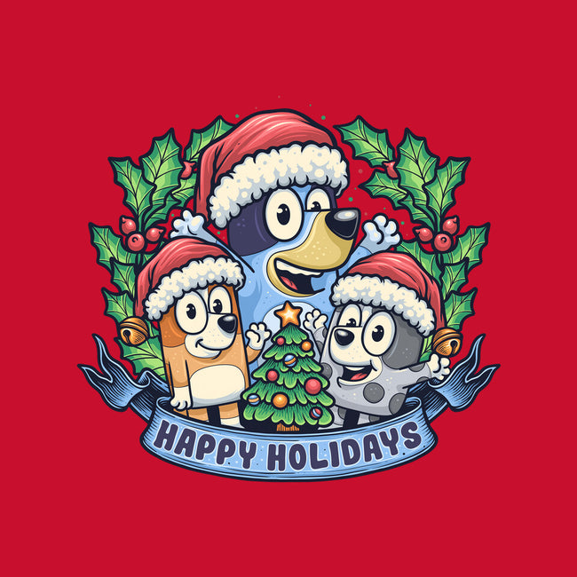 Bluey Holidays-Womens-Fitted-Tee-momma_gorilla