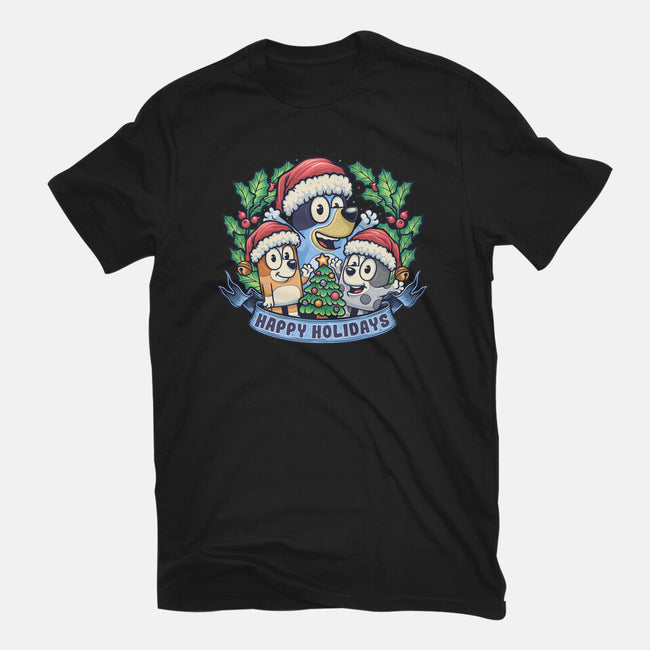 Bluey Holidays-Mens-Basic-Tee-momma_gorilla