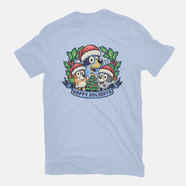 Bluey Holidays-Mens-Basic-Tee-momma_gorilla