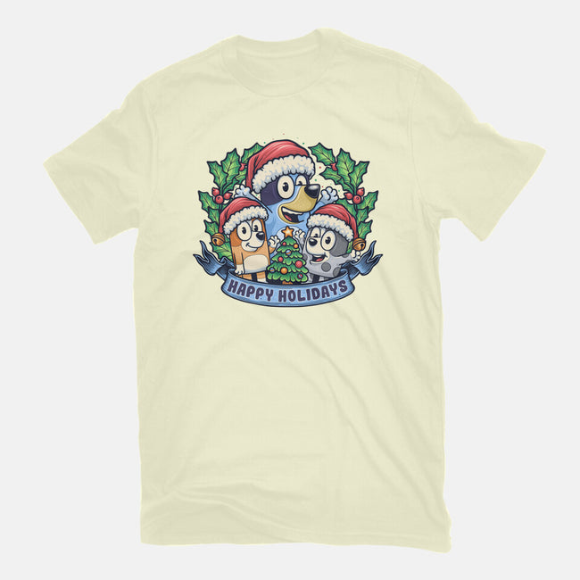 Bluey Holidays-Mens-Basic-Tee-momma_gorilla