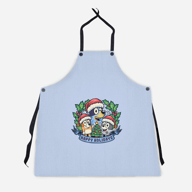 Bluey Holidays-Unisex-Kitchen-Apron-momma_gorilla