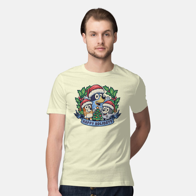 Bluey Holidays-Mens-Premium-Tee-momma_gorilla