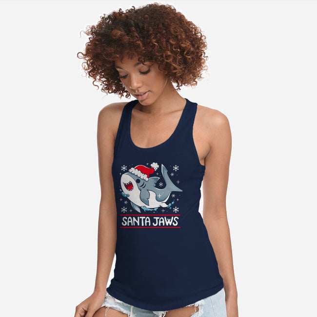 Santa Jaws-Womens-Racerback-Tank-Vallina84