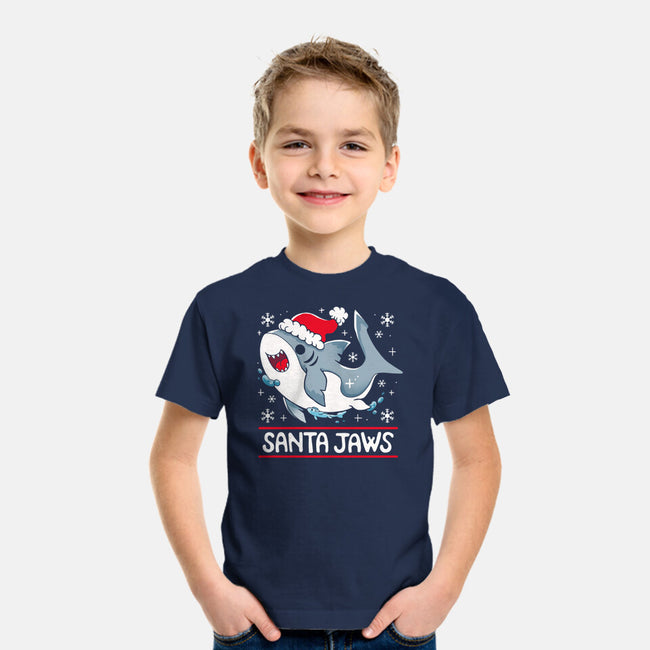 Santa Jaws-Youth-Basic-Tee-Vallina84