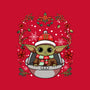 Christmas Yoda-Womens-Fitted-Tee-JamesQJO