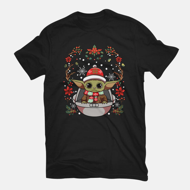 Christmas Yoda-Mens-Heavyweight-Tee-JamesQJO