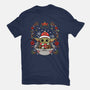 Christmas Yoda-Womens-Fitted-Tee-JamesQJO