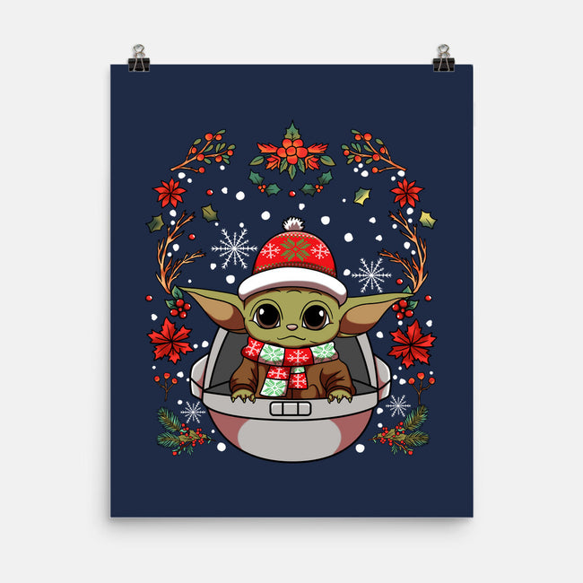 Christmas Yoda-None-Matte-Poster-JamesQJO