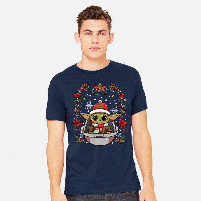 Christmas Yoda-Mens-Heavyweight-Tee-JamesQJO