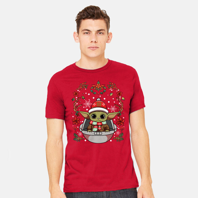 Christmas Yoda-Mens-Heavyweight-Tee-JamesQJO