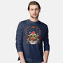 Christmas Yoda-Mens-Long Sleeved-Tee-JamesQJO