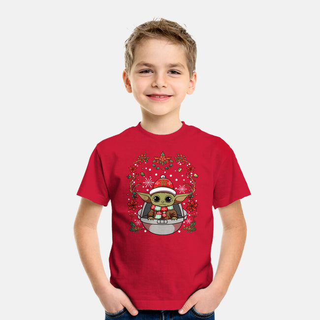 Christmas Yoda-Youth-Basic-Tee-JamesQJO