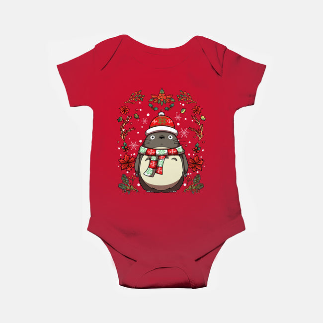 Christmas Totoro-Baby-Basic-Onesie-JamesQJO