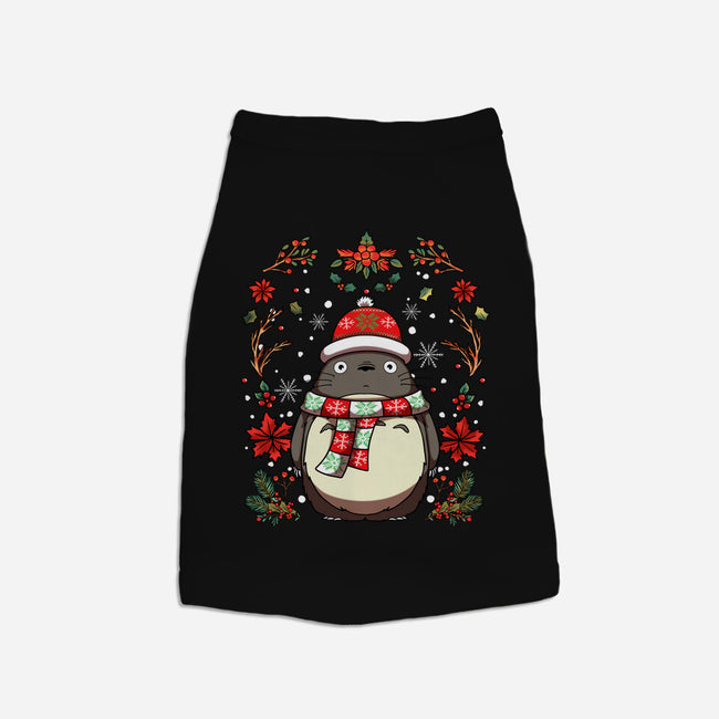 Christmas Totoro-Dog-Basic-Pet Tank-JamesQJO