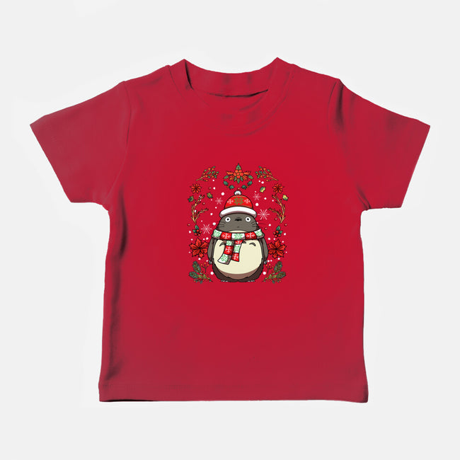 Christmas Totoro-Baby-Basic-Tee-JamesQJO