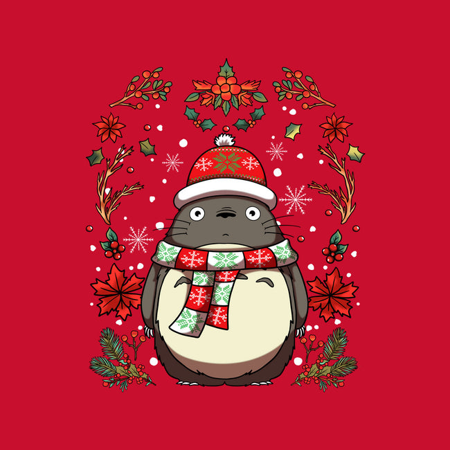 Christmas Totoro-Cat-Basic-Pet Tank-JamesQJO