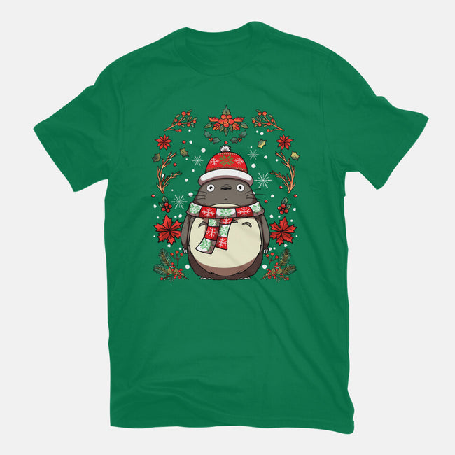 Christmas Totoro-Mens-Premium-Tee-JamesQJO