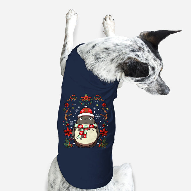 Christmas Totoro-Dog-Basic-Pet Tank-JamesQJO