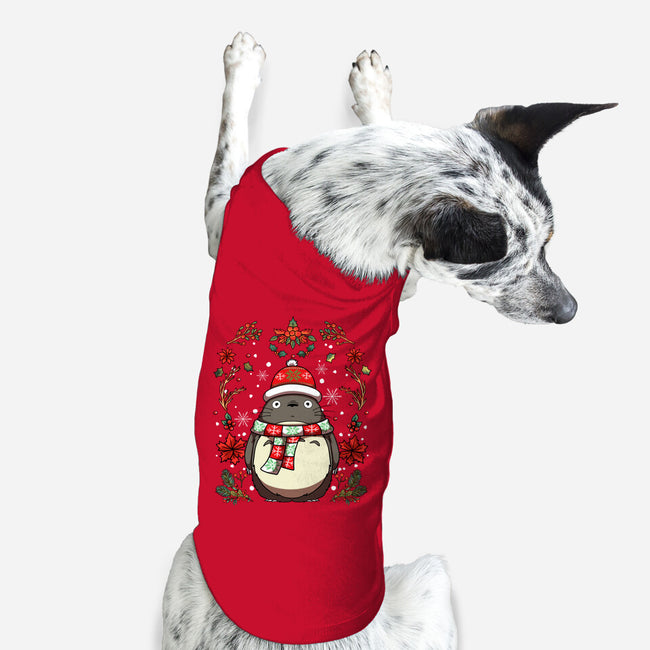 Christmas Totoro-Dog-Basic-Pet Tank-JamesQJO