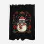 Christmas Totoro-None-Polyester-Shower Curtain-JamesQJO