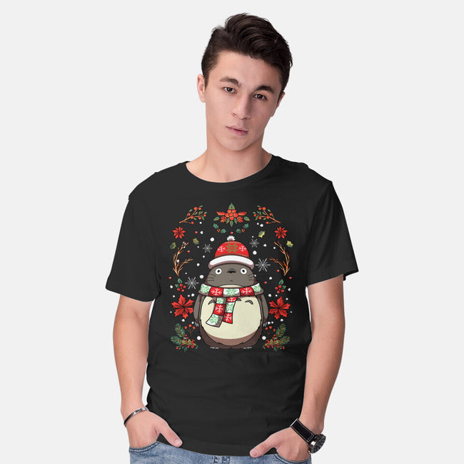 Christmas Totoro-Mens-Basic-Tee-JamesQJO