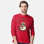 Christmas Totoro-Mens-Long Sleeved-Tee-JamesQJO