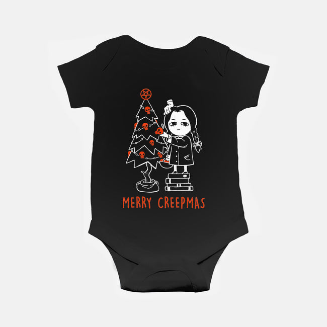 A Merry Creepmas-Baby-Basic-Onesie-eduely