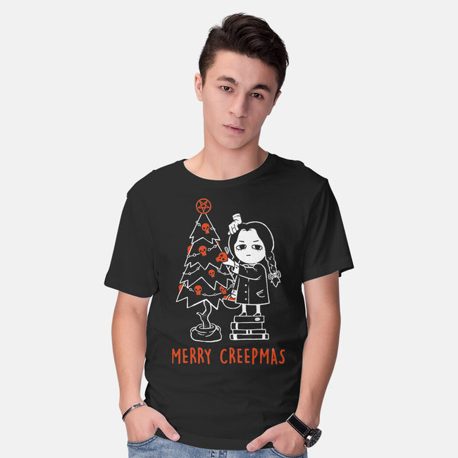 A Merry Creepmas-Mens-Basic-Tee-eduely