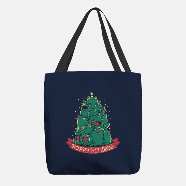 Hoppy Holidays-None-Basic Tote-Bag-Aarons Art Room