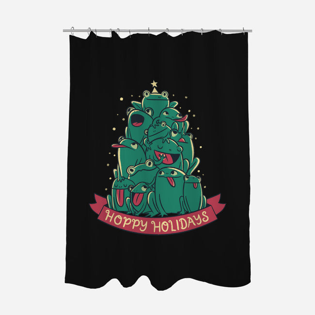 Hoppy Holidays-None-Polyester-Shower Curtain-Aarons Art Room