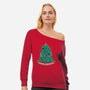 Hoppy Holidays-Womens-Off Shoulder-Sweatshirt-Aarons Art Room