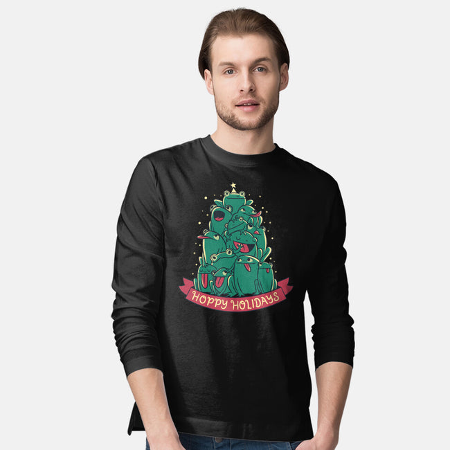 Hoppy Holidays-Mens-Long Sleeved-Tee-Aarons Art Room