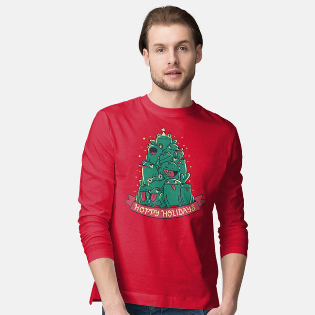 Hoppy Holidays-Mens-Long Sleeved-Tee-Aarons Art Room