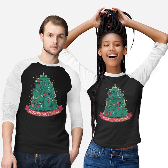 Hoppy Holidays-Unisex-Baseball-Tee-Aarons Art Room