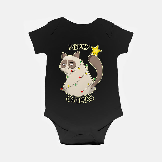 A Merry Catmas-Baby-Basic-Onesie-Umberto Vicente