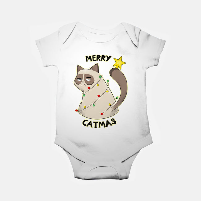 A Merry Catmas-Baby-Basic-Onesie-Umberto Vicente