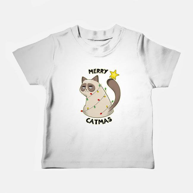 A Merry Catmas-Baby-Basic-Tee-Umberto Vicente