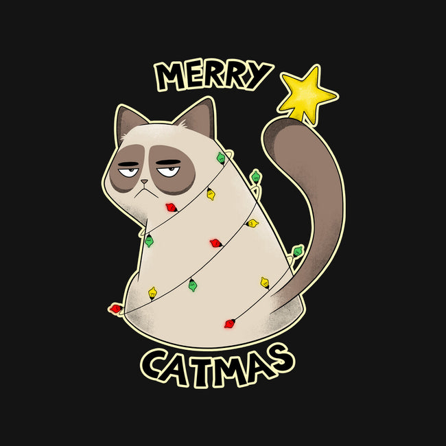 A Merry Catmas-Womens-Off Shoulder-Tee-Umberto Vicente