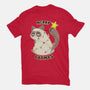 A Merry Catmas-Womens-Fitted-Tee-Umberto Vicente