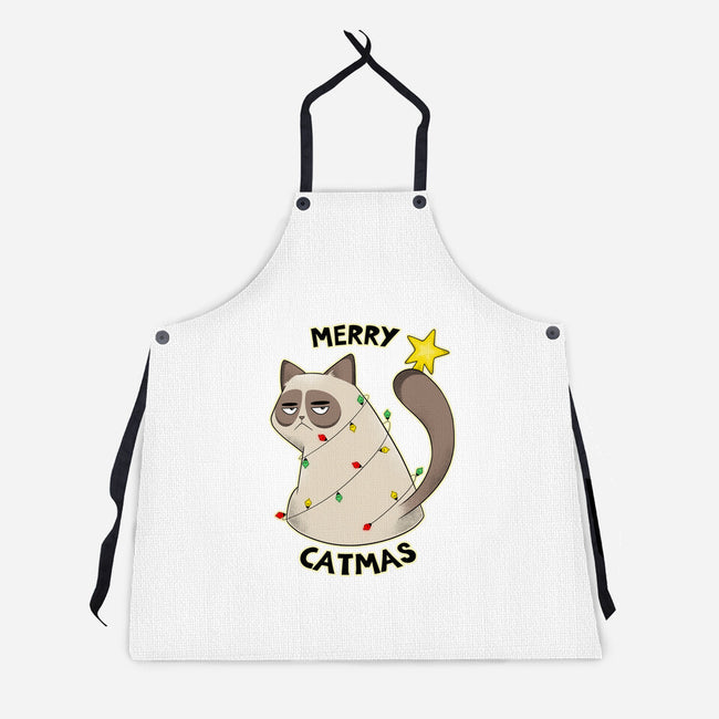 A Merry Catmas-Unisex-Kitchen-Apron-Umberto Vicente