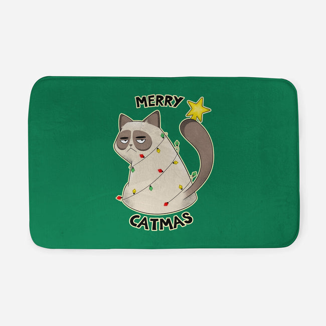 A Merry Catmas-None-Memory Foam-Bath Mat-Umberto Vicente