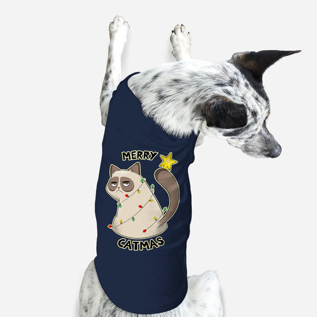 A Merry Catmas-Dog-Basic-Pet Tank-Umberto Vicente