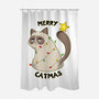 A Merry Catmas-None-Polyester-Shower Curtain-Umberto Vicente