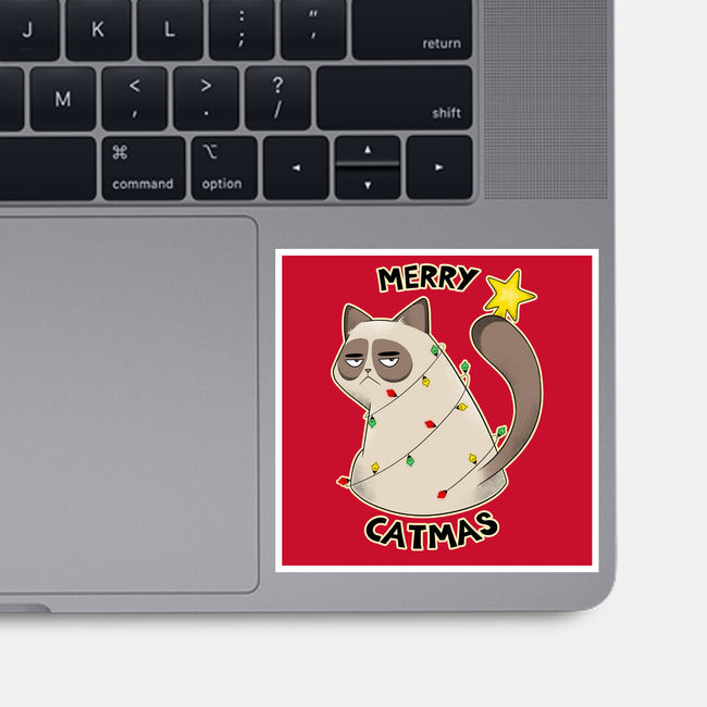 A Merry Catmas-None-Glossy-Sticker-Umberto Vicente