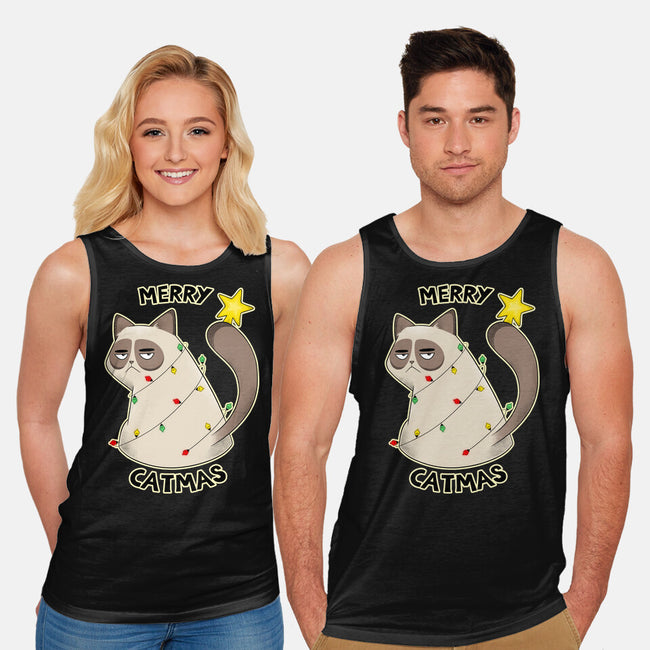 A Merry Catmas-Unisex-Basic-Tank-Umberto Vicente