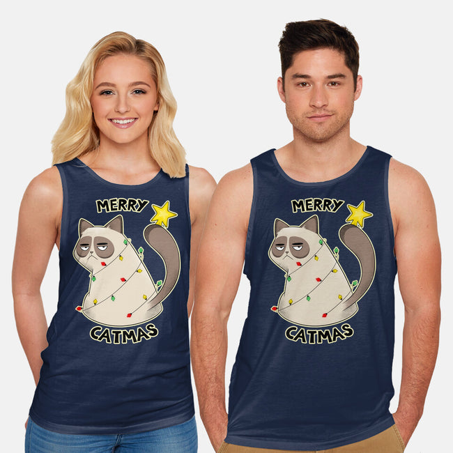 A Merry Catmas-Unisex-Basic-Tank-Umberto Vicente