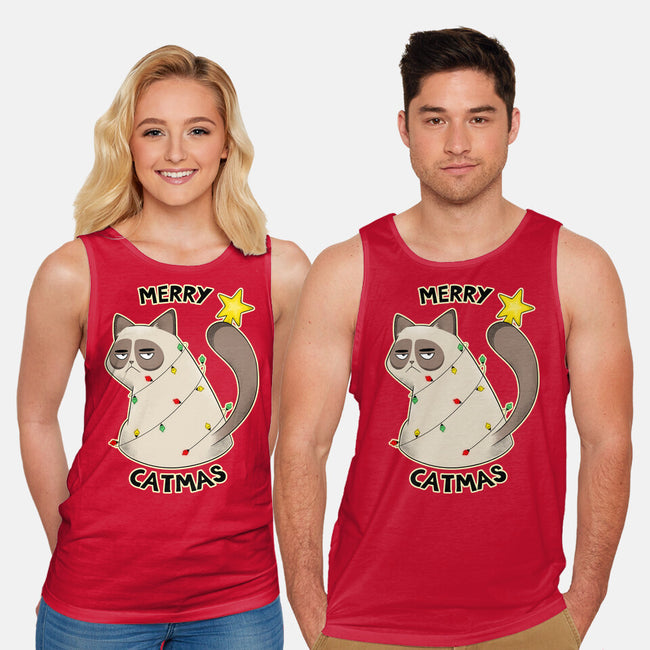 A Merry Catmas-Unisex-Basic-Tank-Umberto Vicente